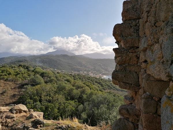View of Tiuccia from Capigliolo, following a private VTC transfer from Ajaccio airport