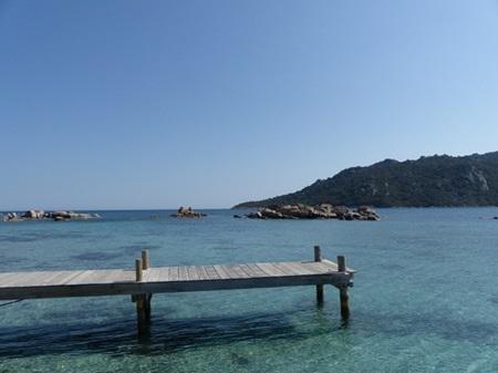 Vue sur la plage de palombaggia lors d'une excursion privée VTC depuis Porto Vecchio